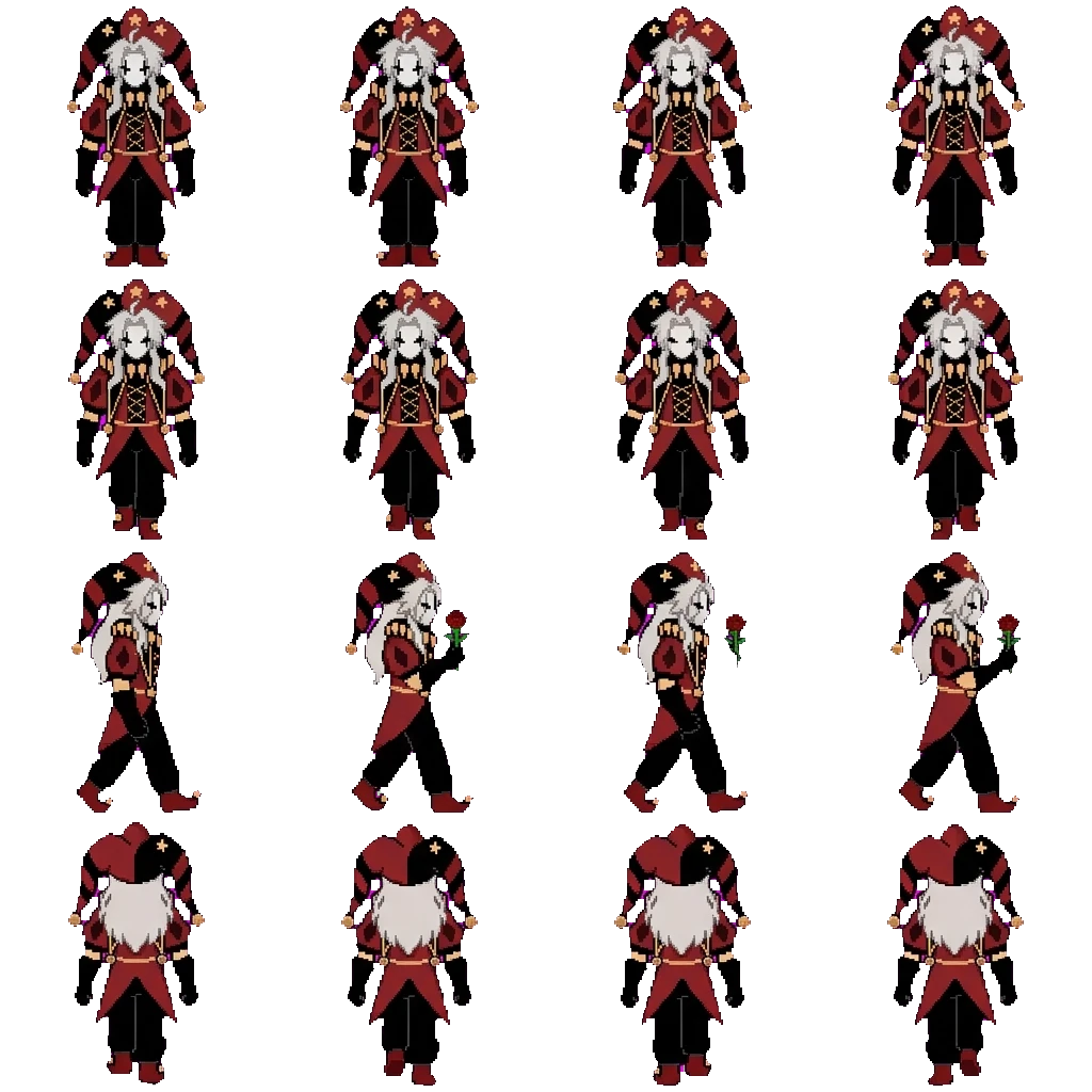 Pierrot movement sprite