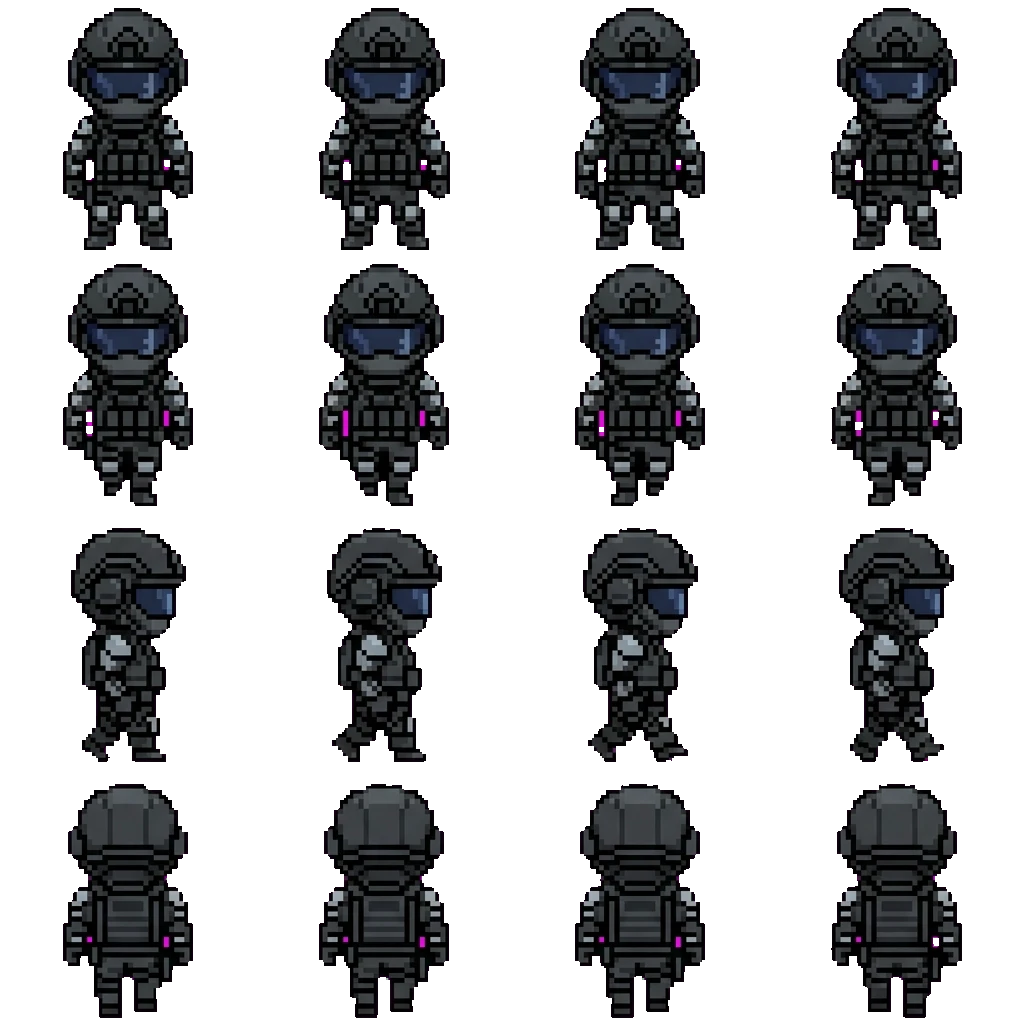Sgt. Riley movement sprite