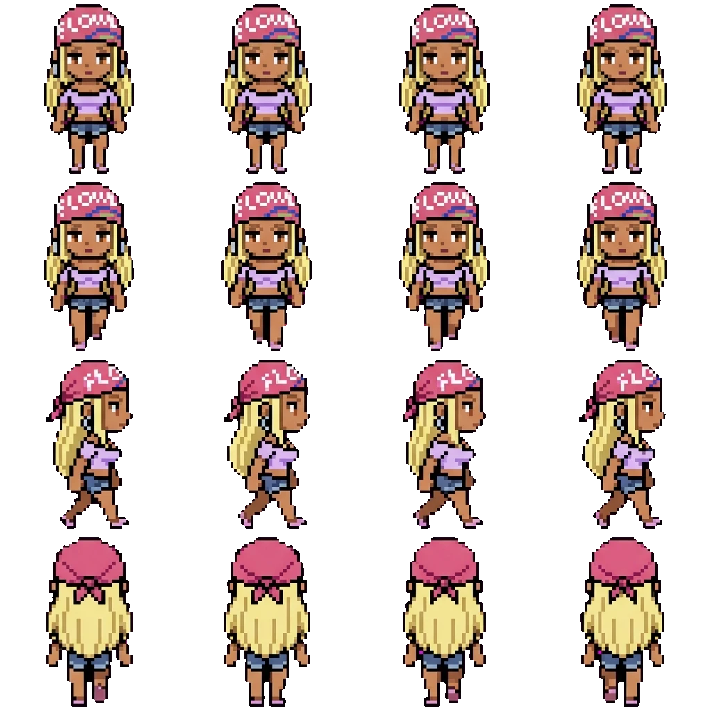 Veronica movement sprite