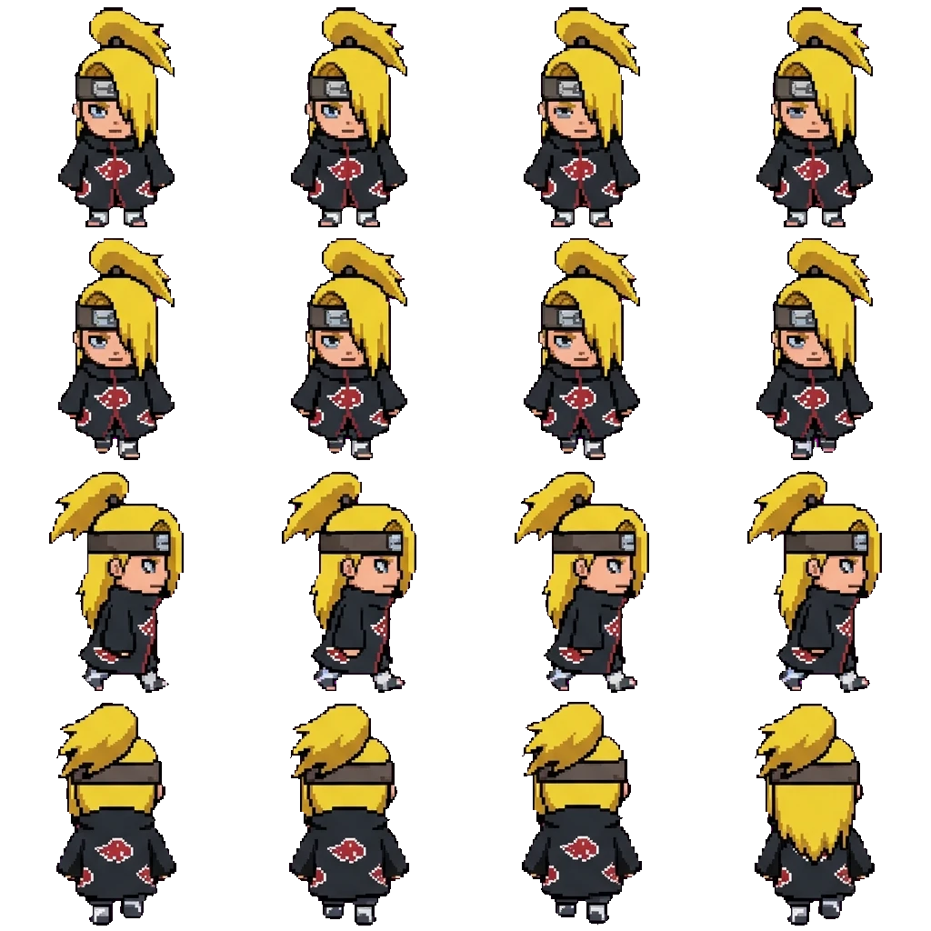 Deidara movement sprite