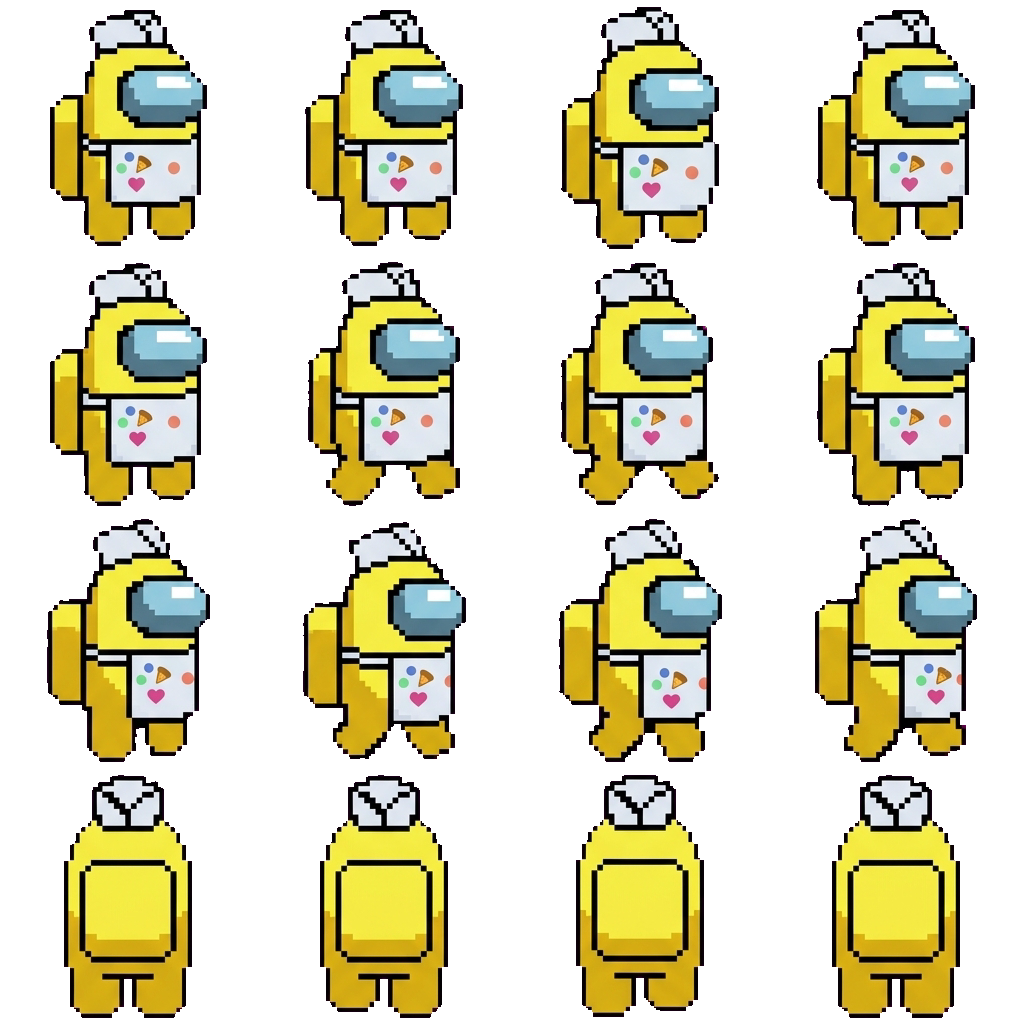 Yellow movement sprite