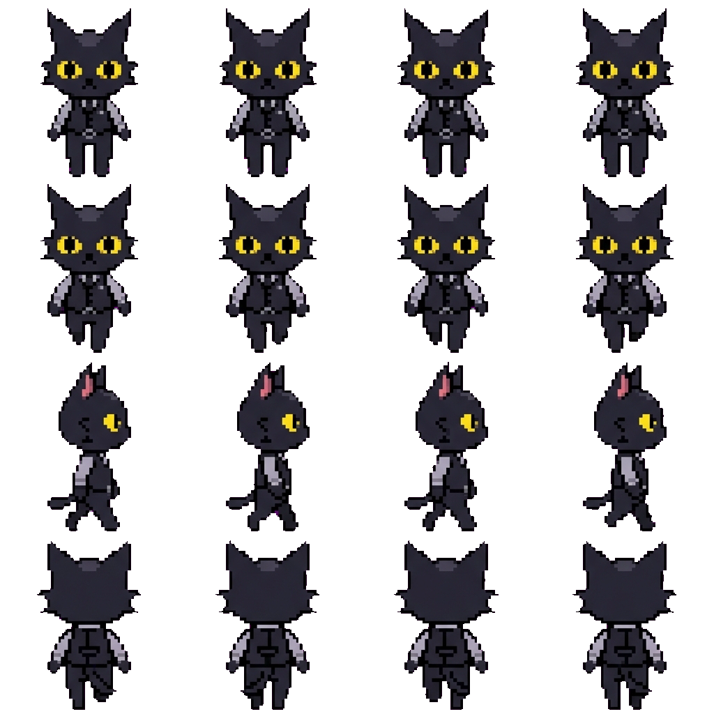Secret agent movement sprite