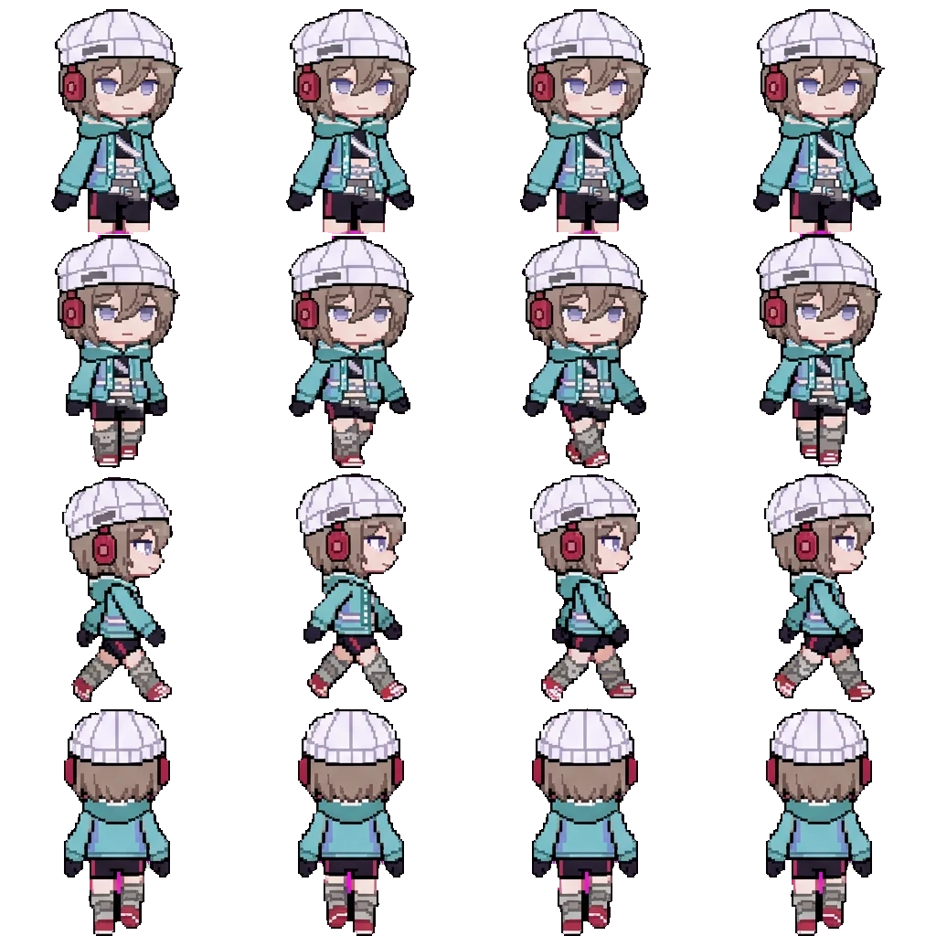 Aqua movement sprite