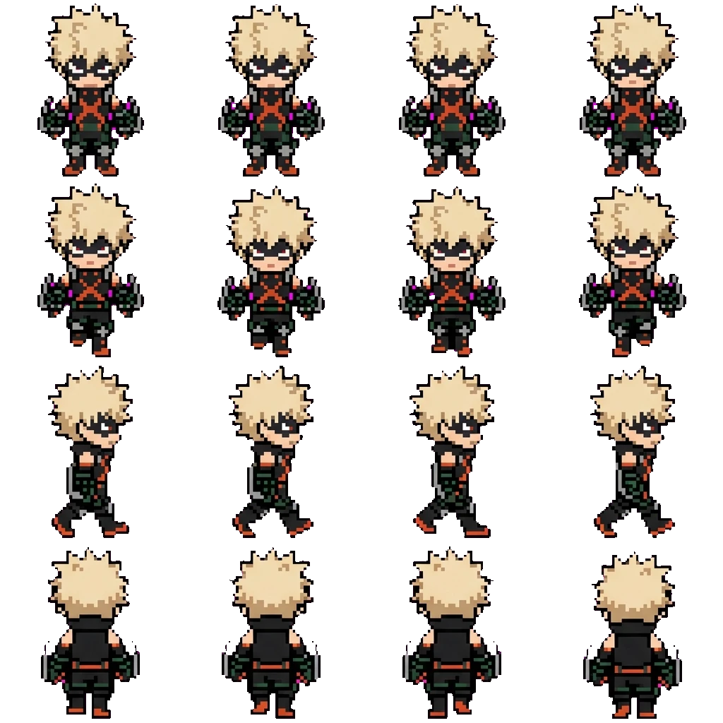 Katsuki Bakugo movement sprite
