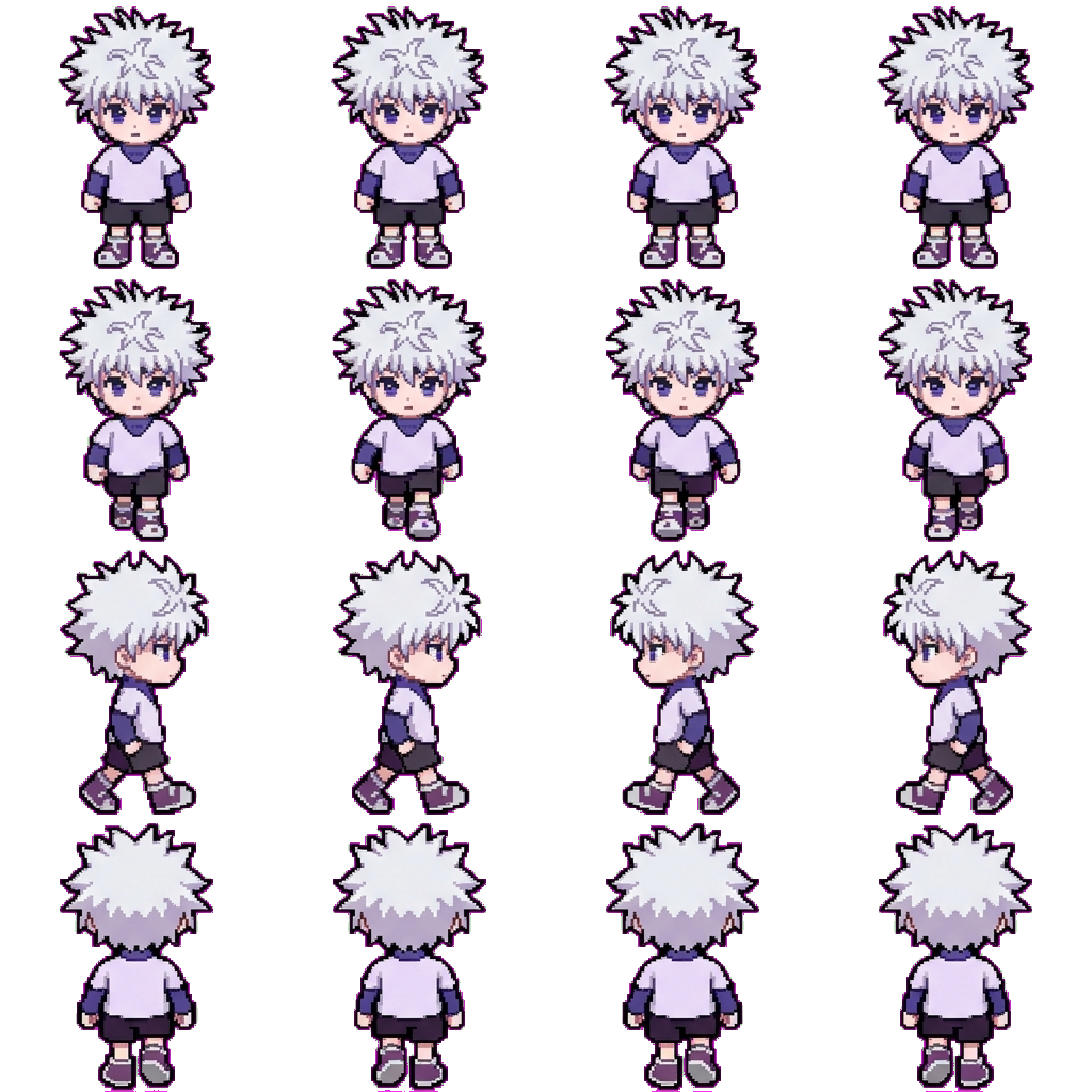 Killua Zoldyck movement sprite