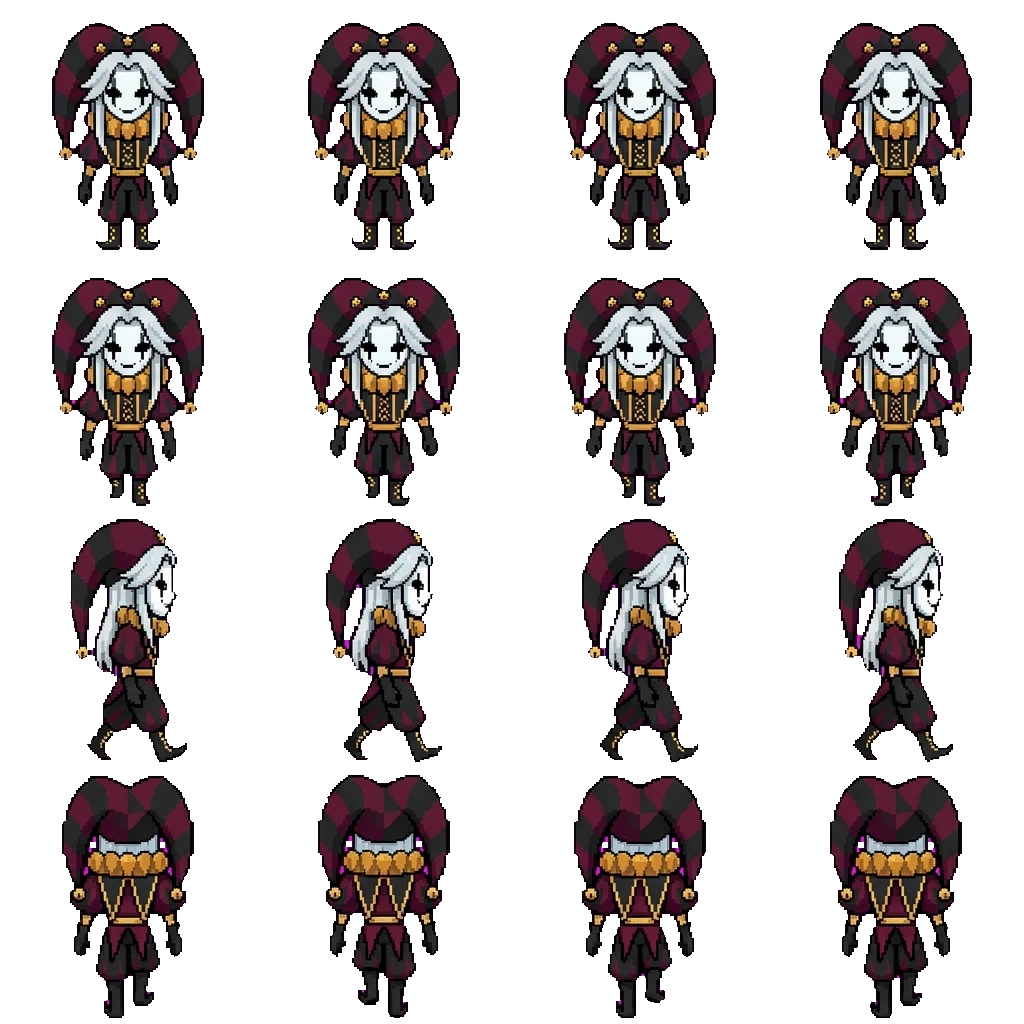 Pierrot movement sprite