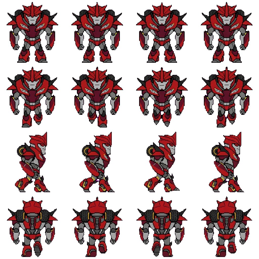 Knockout movement sprite