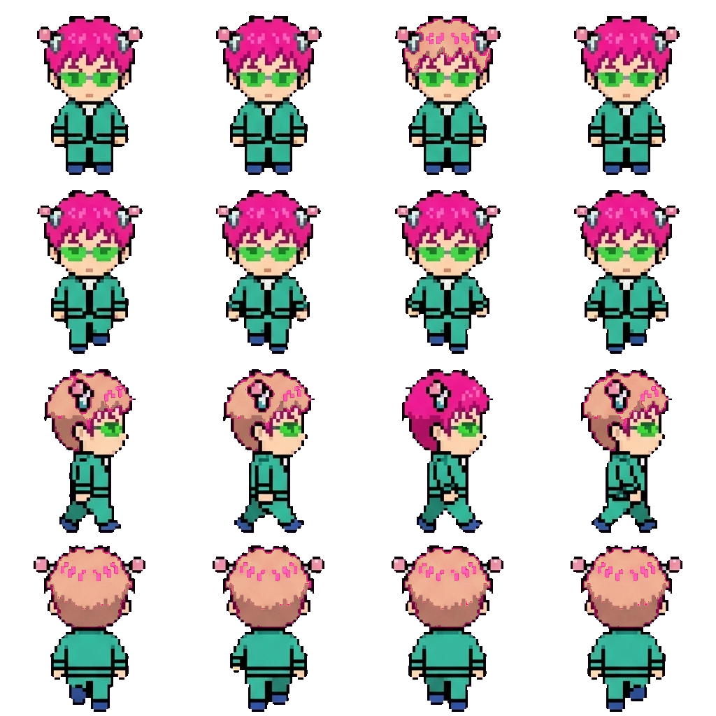 Kusuo Saiki movement sprite