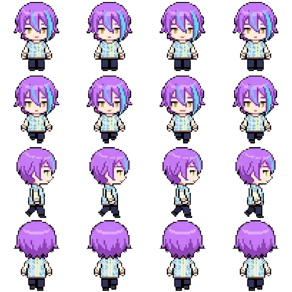 Rui Kamishiro movement sprite