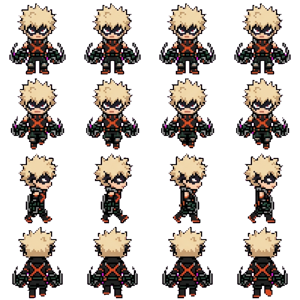 Katsuki Bakugo movement sprite