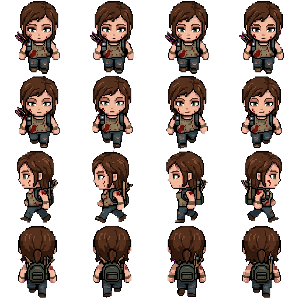 Ellie Williams movement sprite