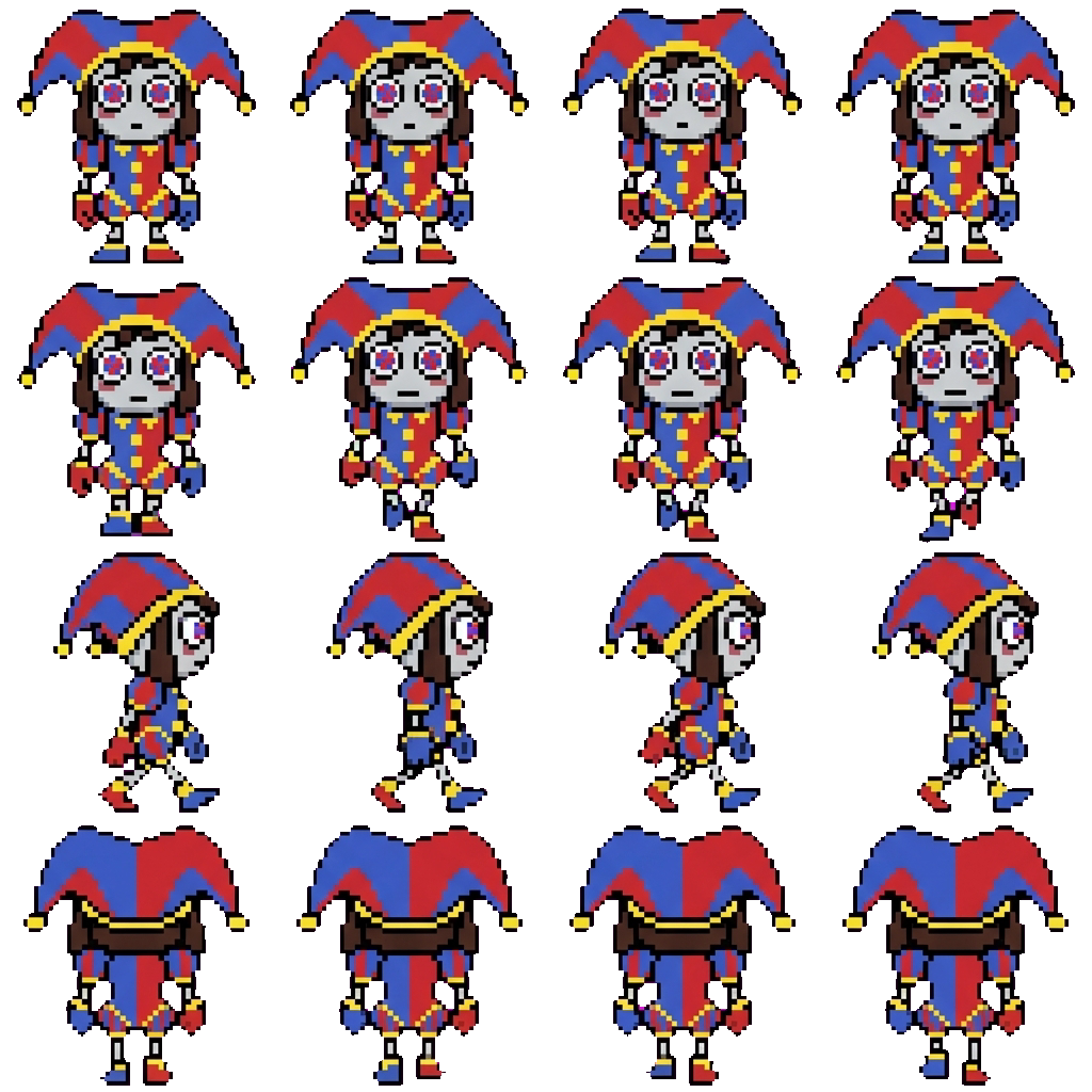 Pomni movement sprite