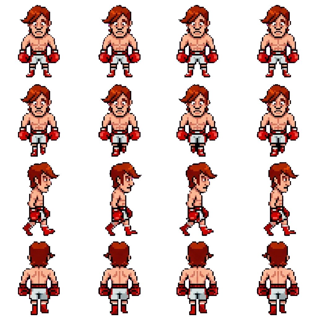 Glass Joe movement sprite