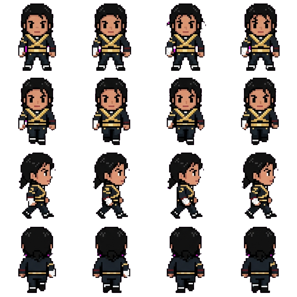 Michael Jackson movement sprite