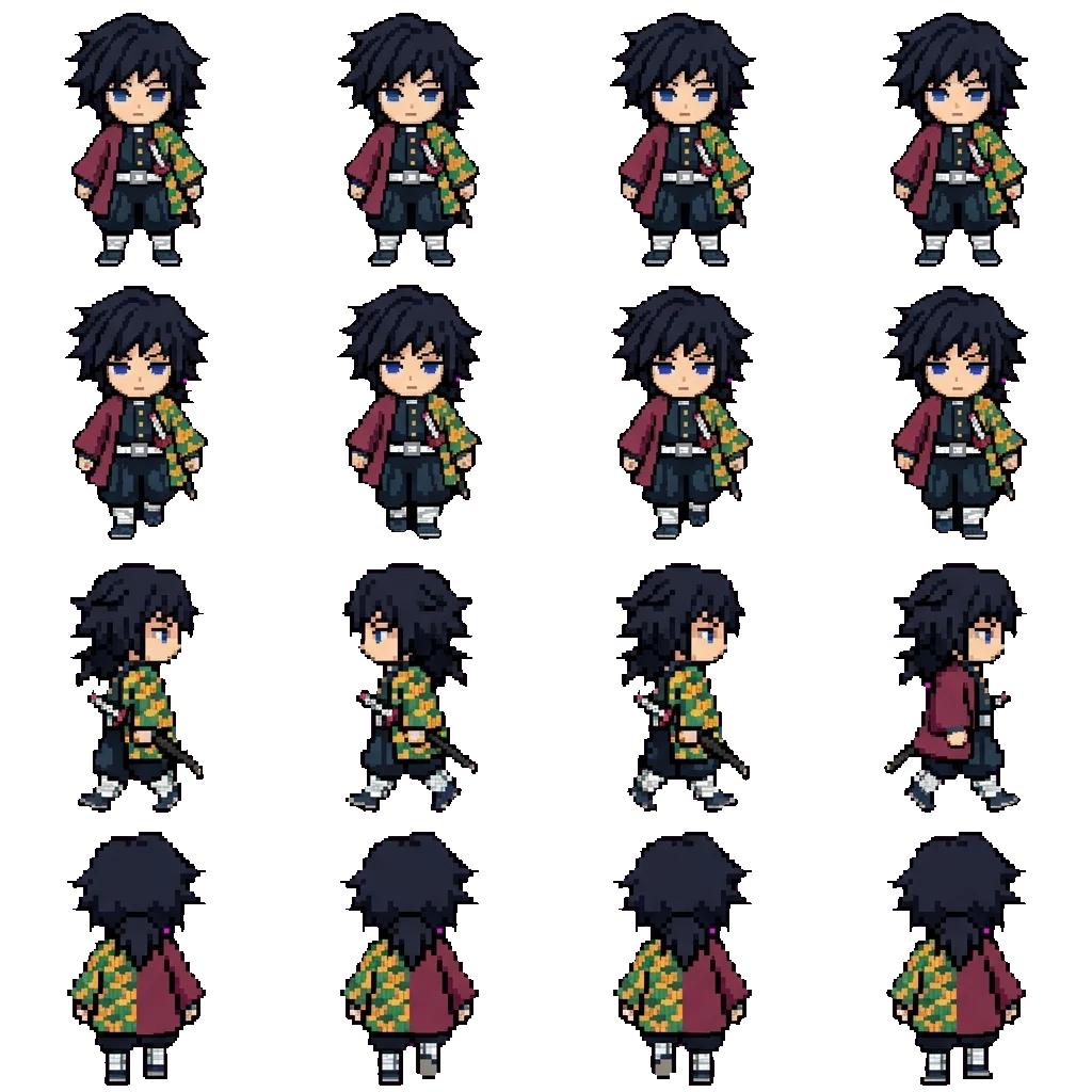 Giyu Tomioka movement sprite