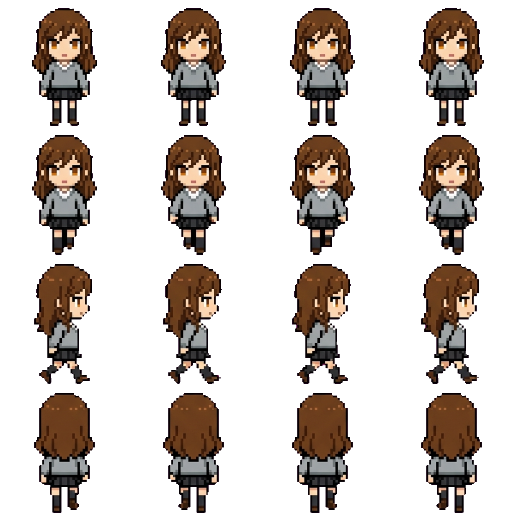 Hikari Kuze movement sprite