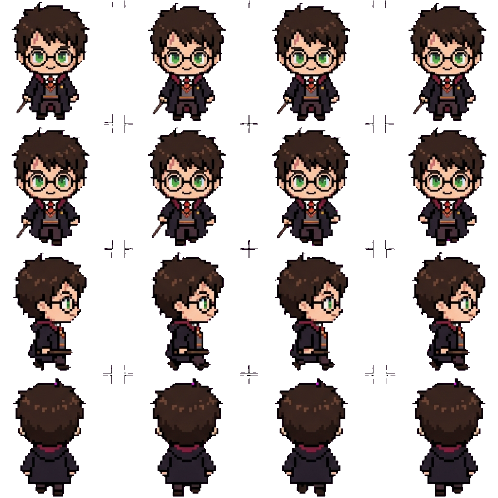 Harry Potter movement sprite