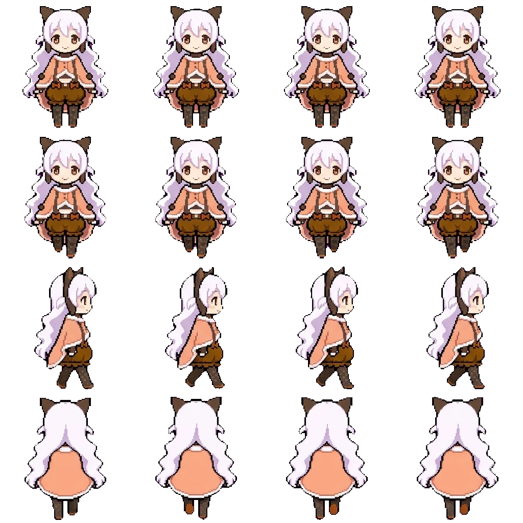 Nagisa Momoe movement sprite