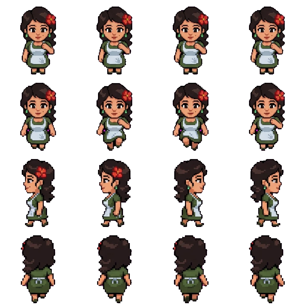 Maria movement sprite