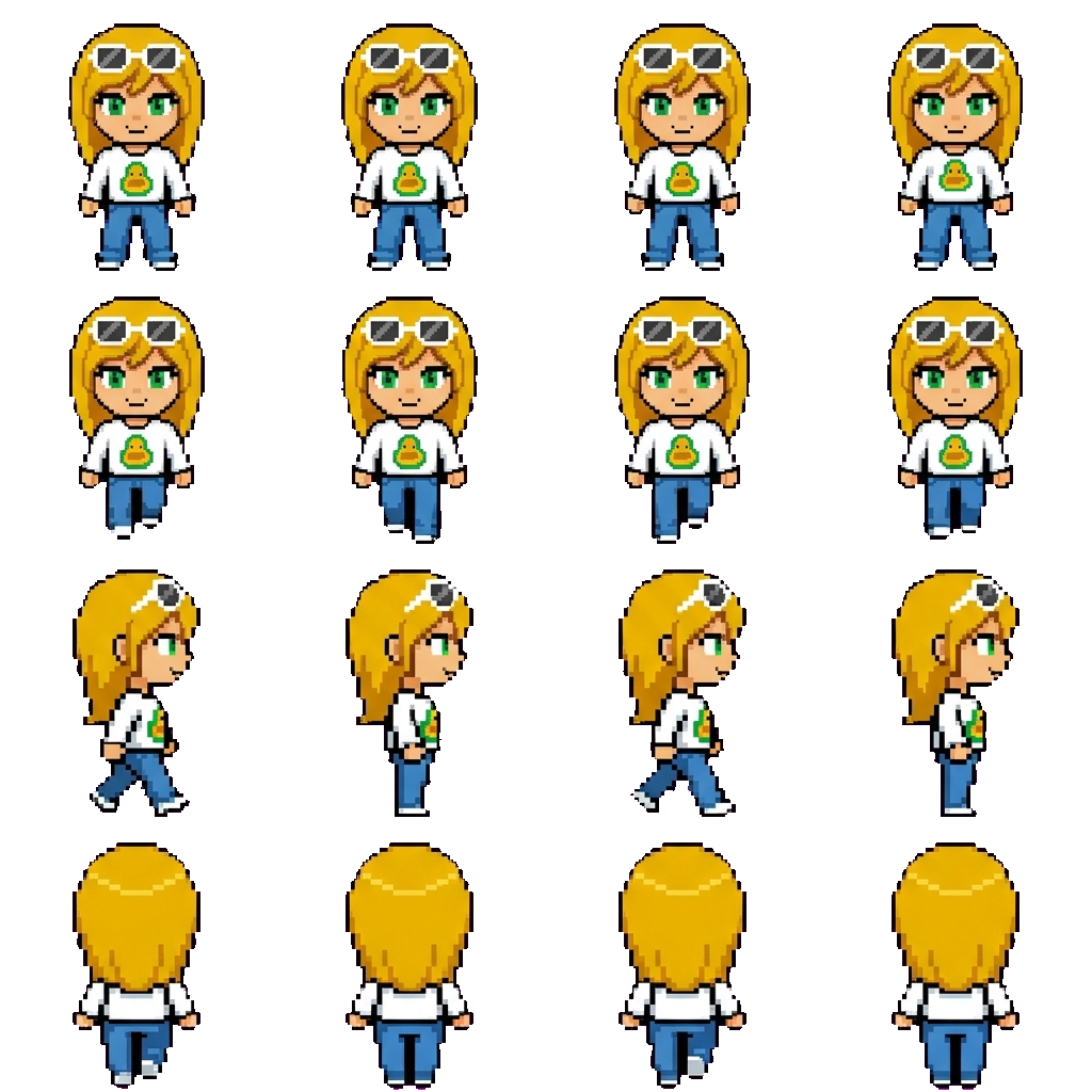 Polina movement sprite