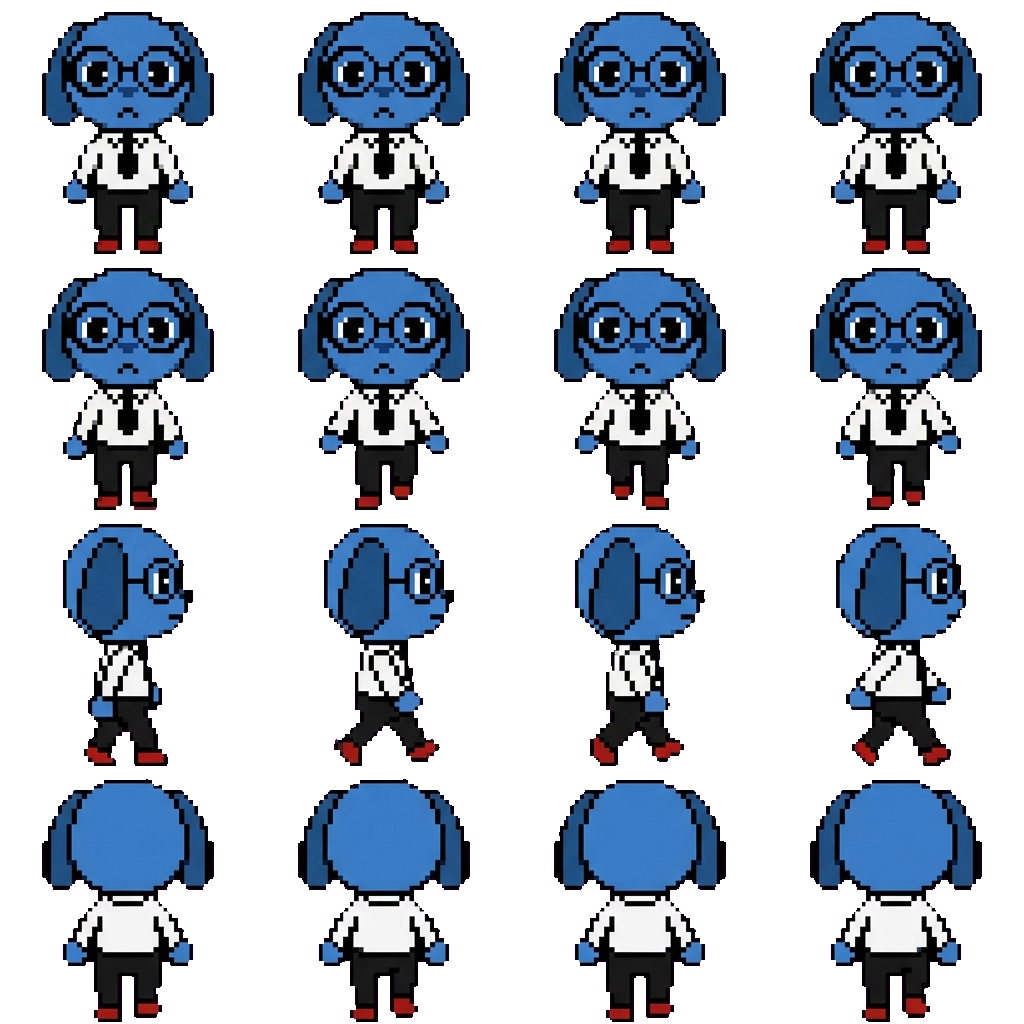 Secretary movement sprite