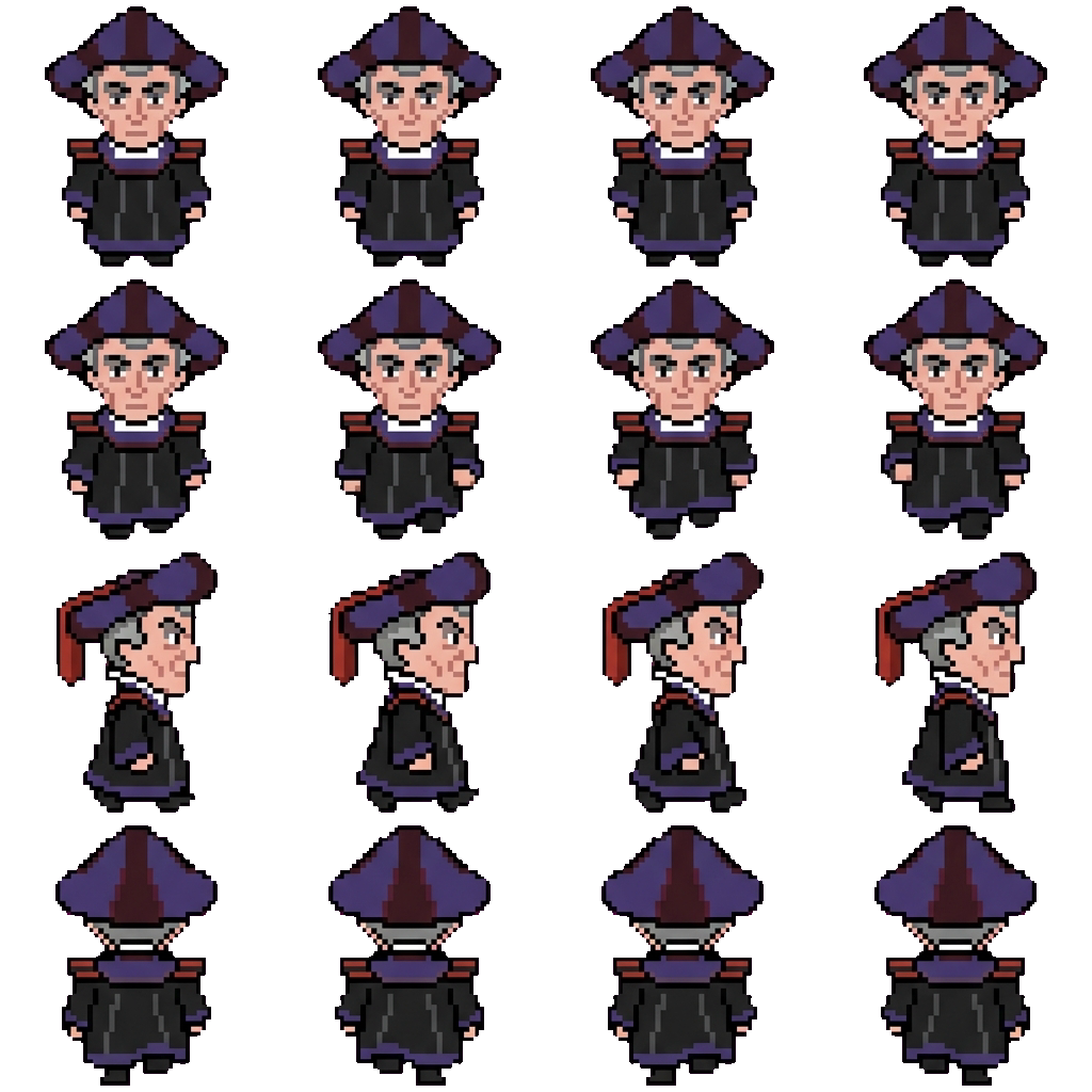 Judge Claude frollo movement sprite
