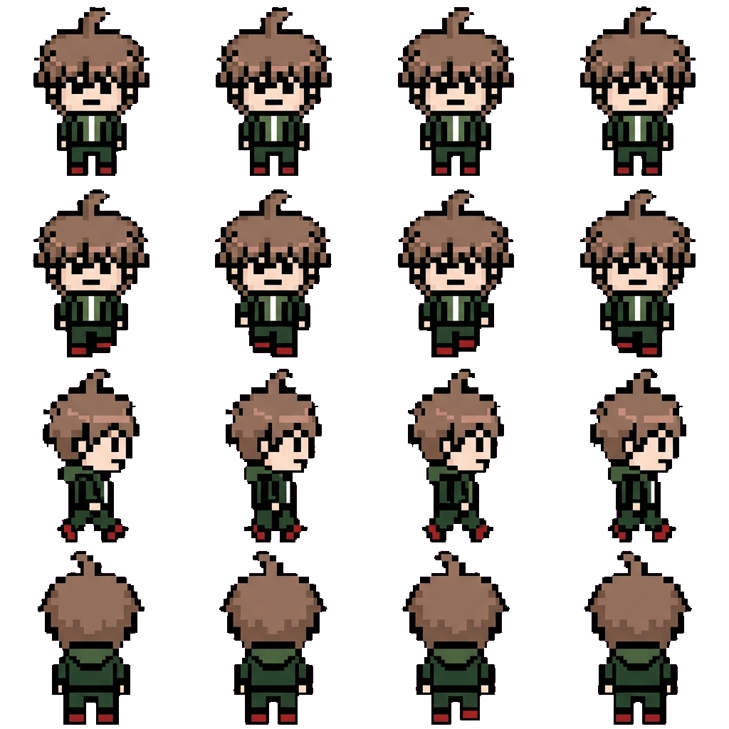 Makoto Naegi movement sprite