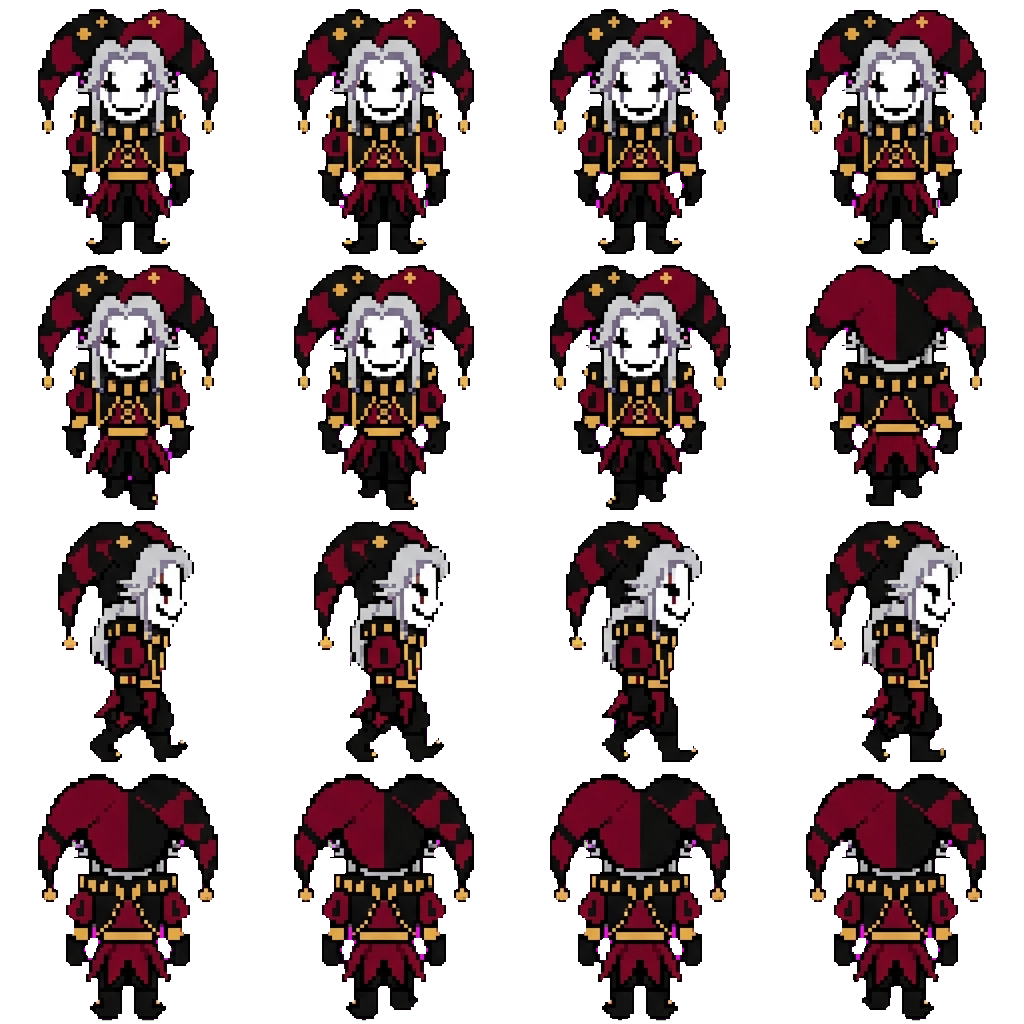 Pierrot movement sprite