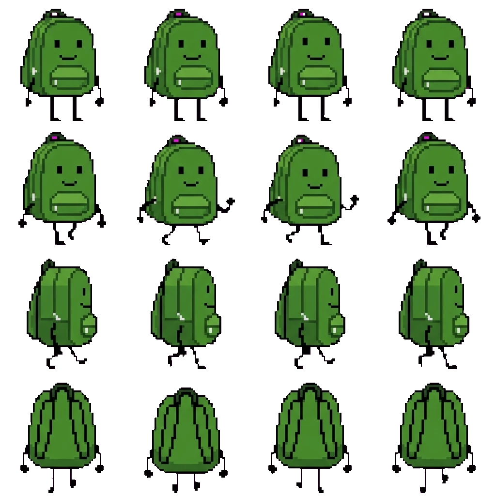 Backpack movement sprite
