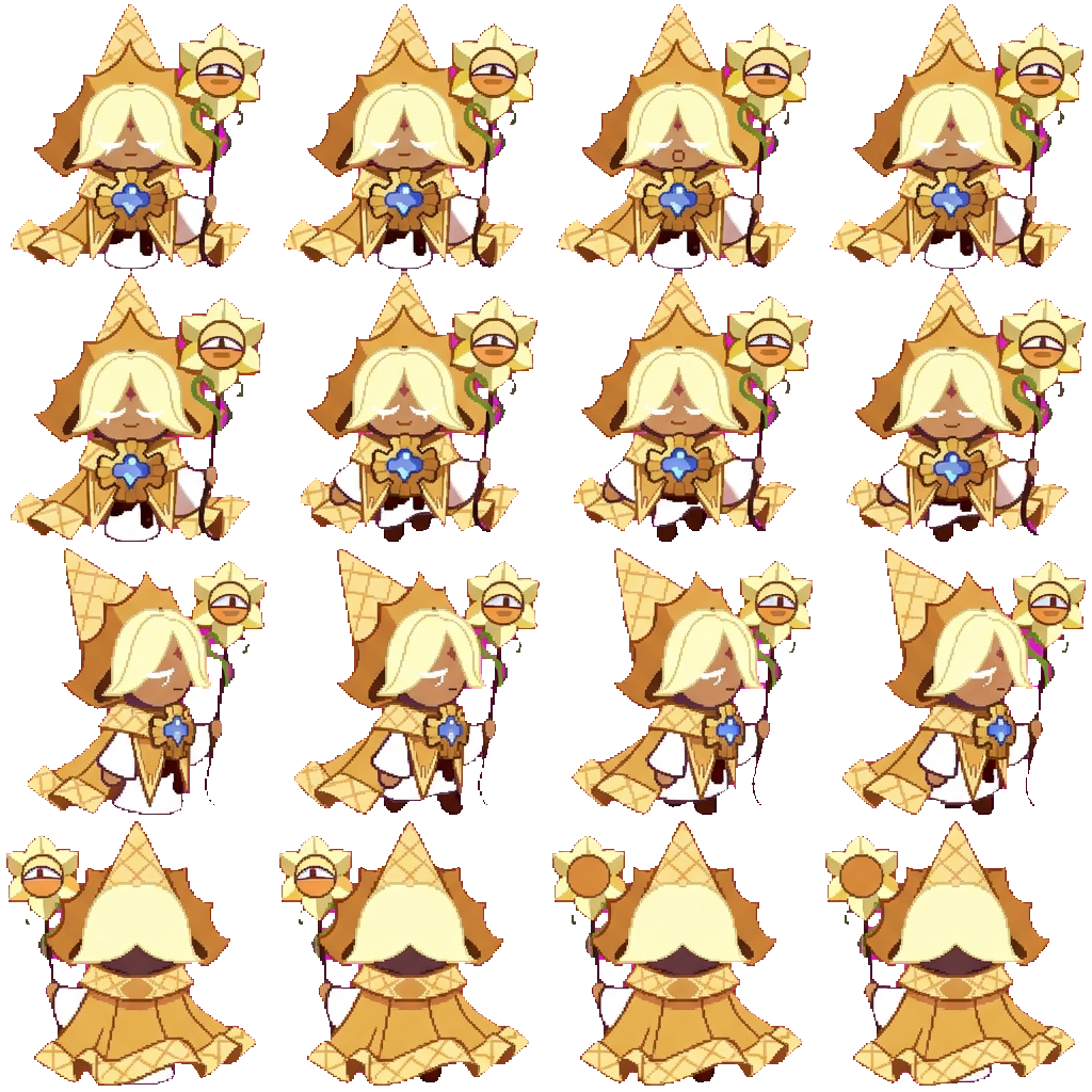 Pure vanilla cookie movement sprite
