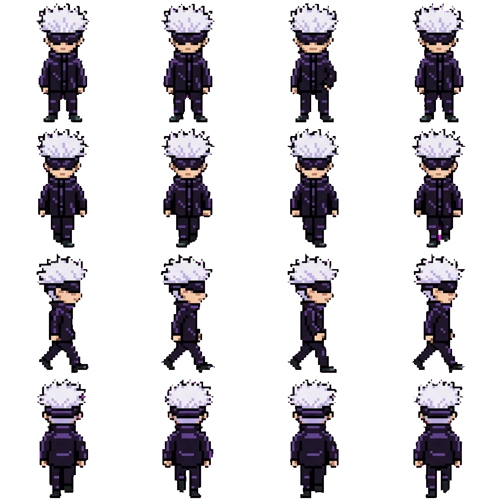 Satoru Gōjo movement sprite