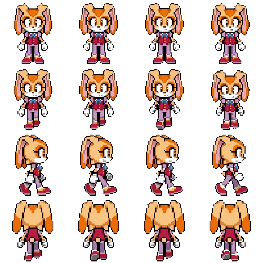 Vainilla The Rabbit movement sprite