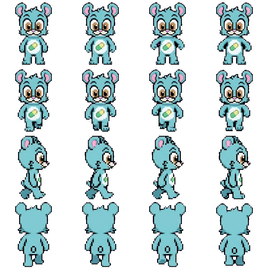 Prozac Bear movement sprite