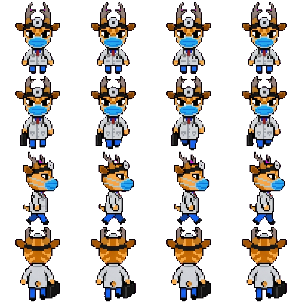 Dr. Harlow movement sprite