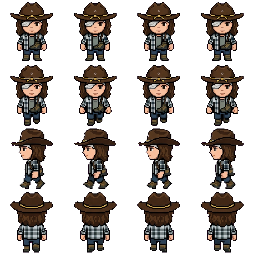 Carl Grimes movement sprite