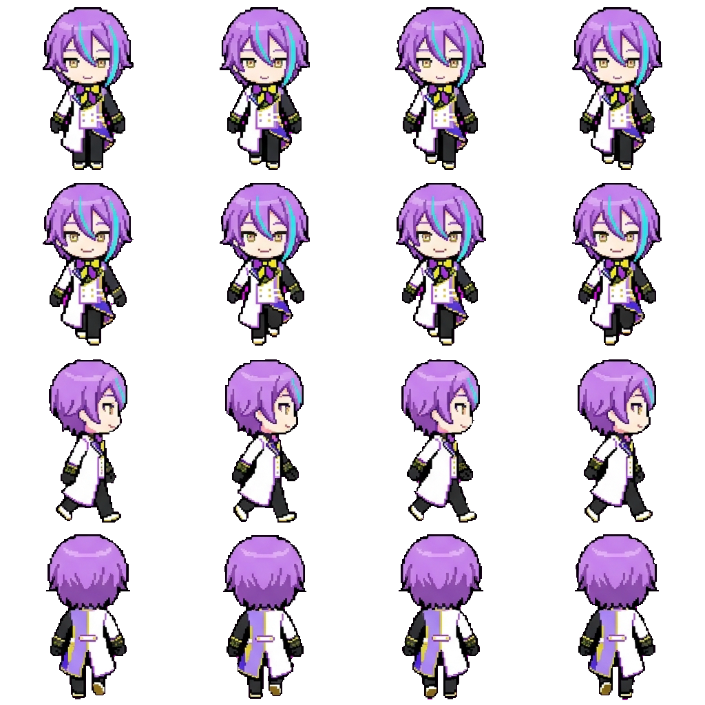 Rui Kamishiro movement sprite