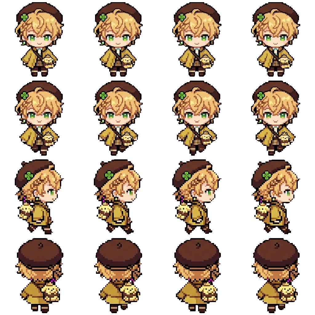 Pie movement sprite