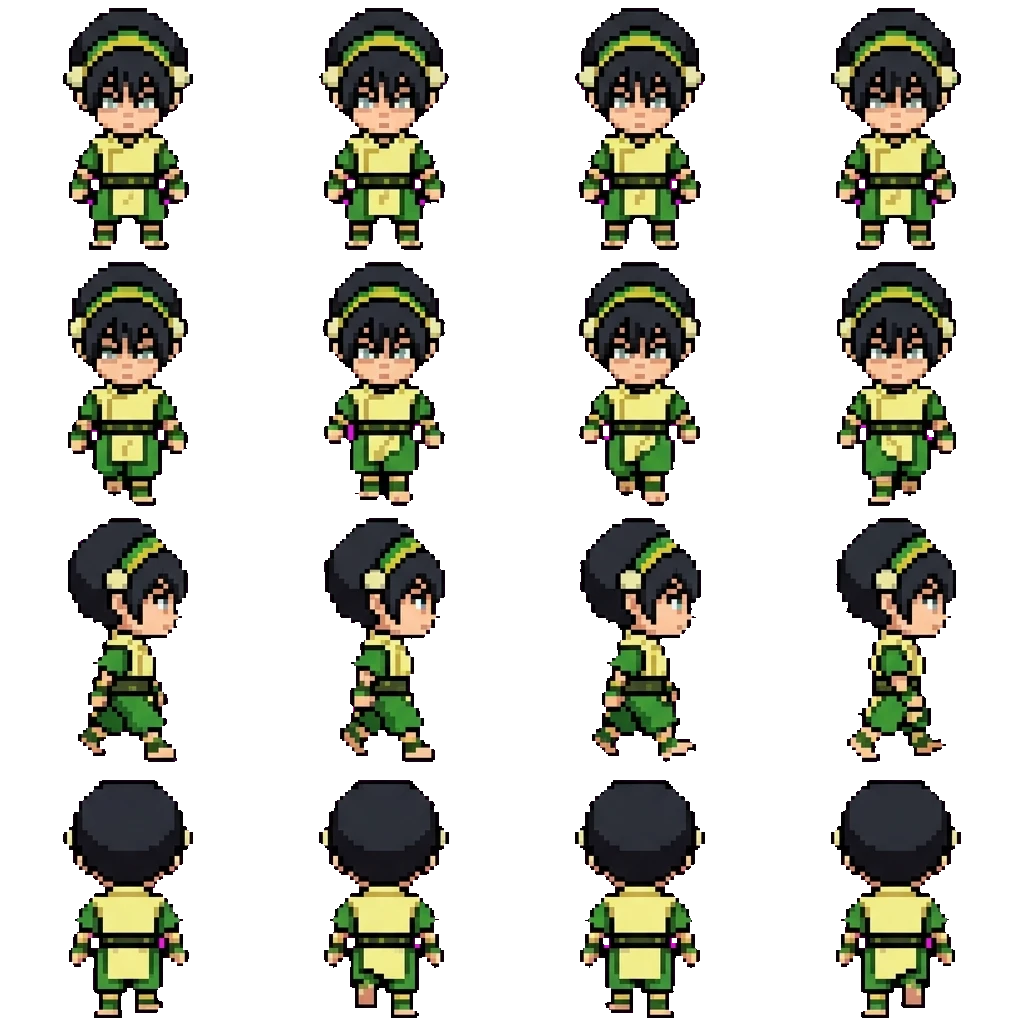 Toph Beifong movement sprite