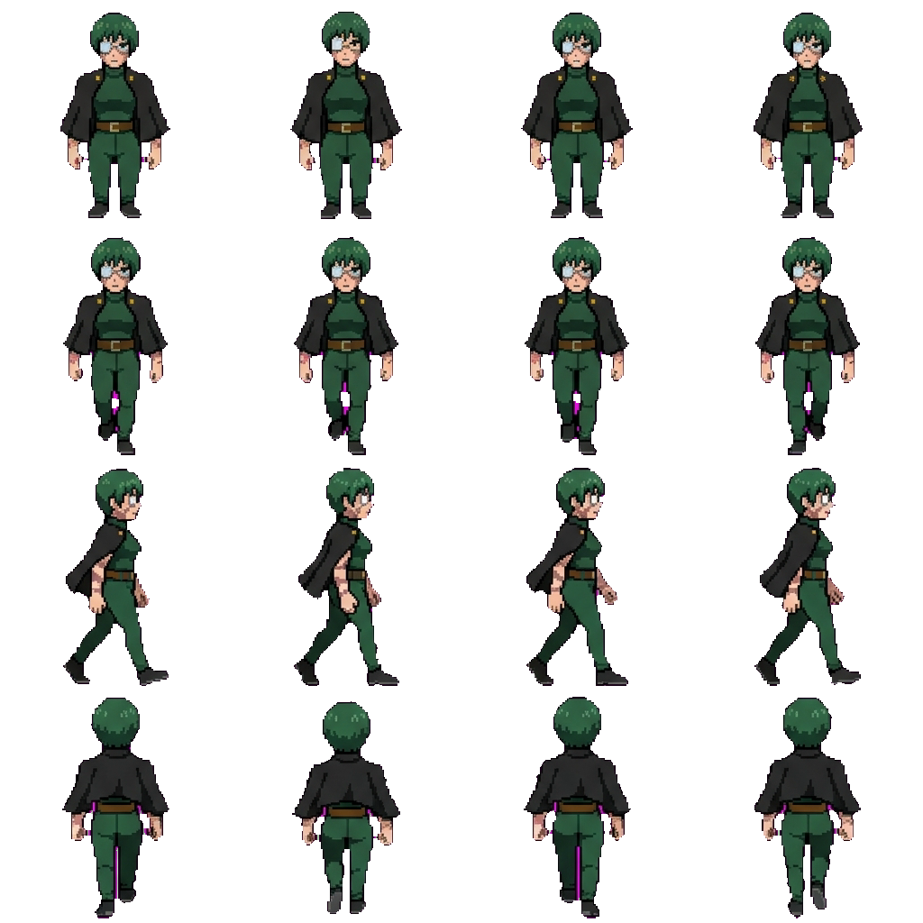 Maki Zenin movement sprite