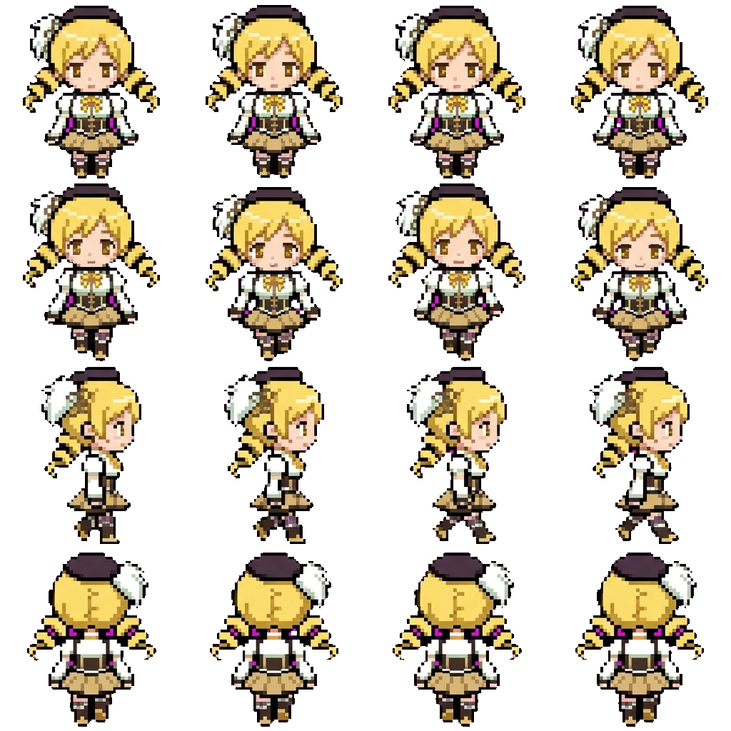 Mami Tomoe movement sprite
