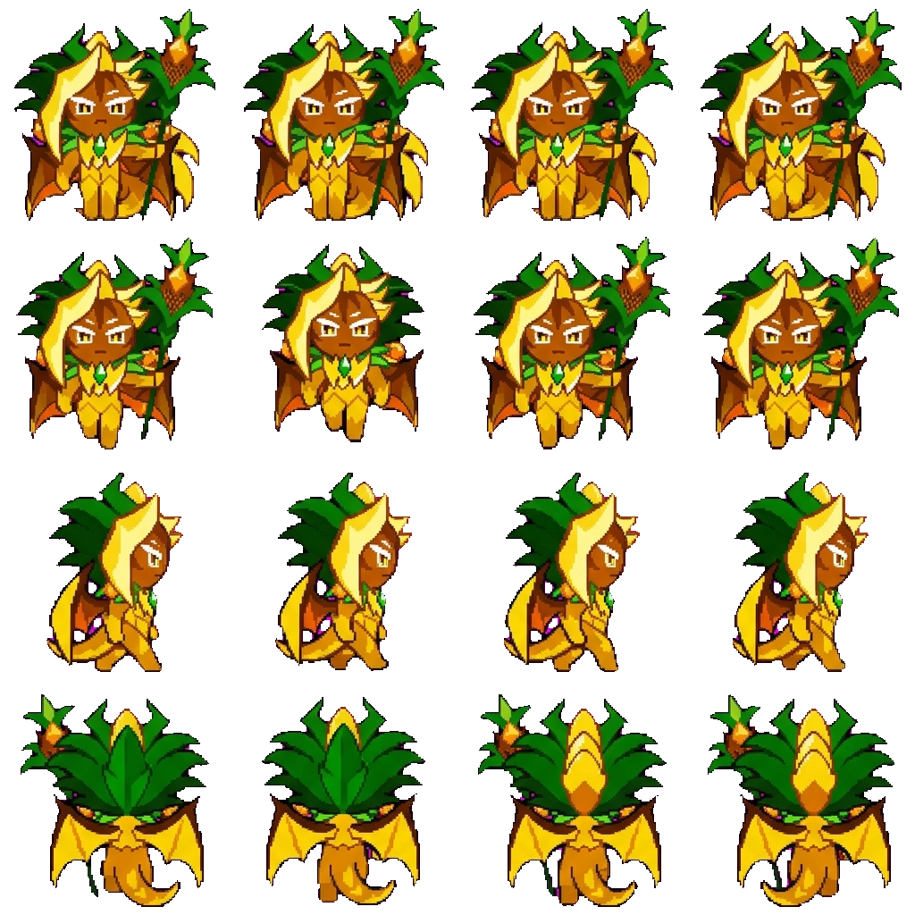 Ananas Dragon Cookie movement sprite