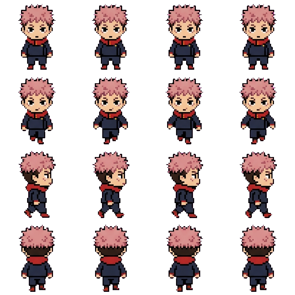 Yuji Itadori movement sprite