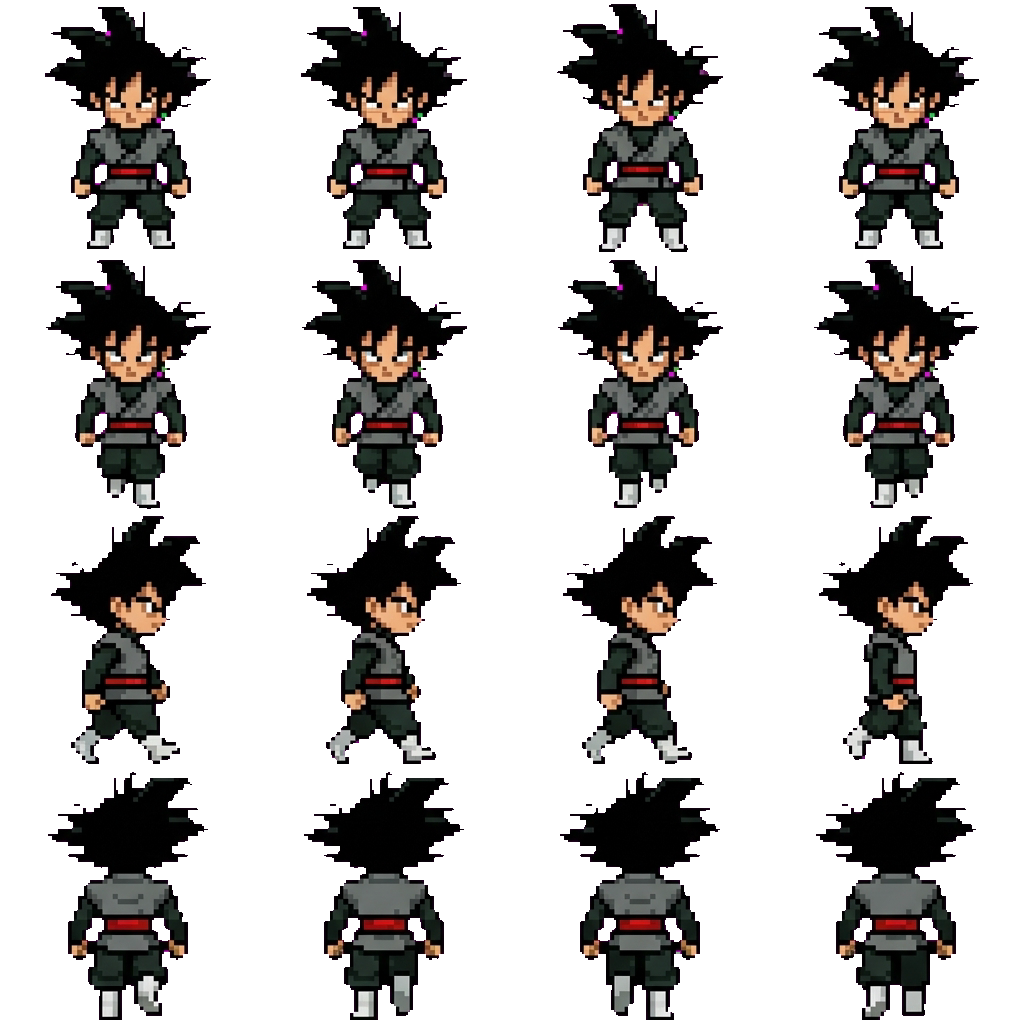 Goku Black movement sprite