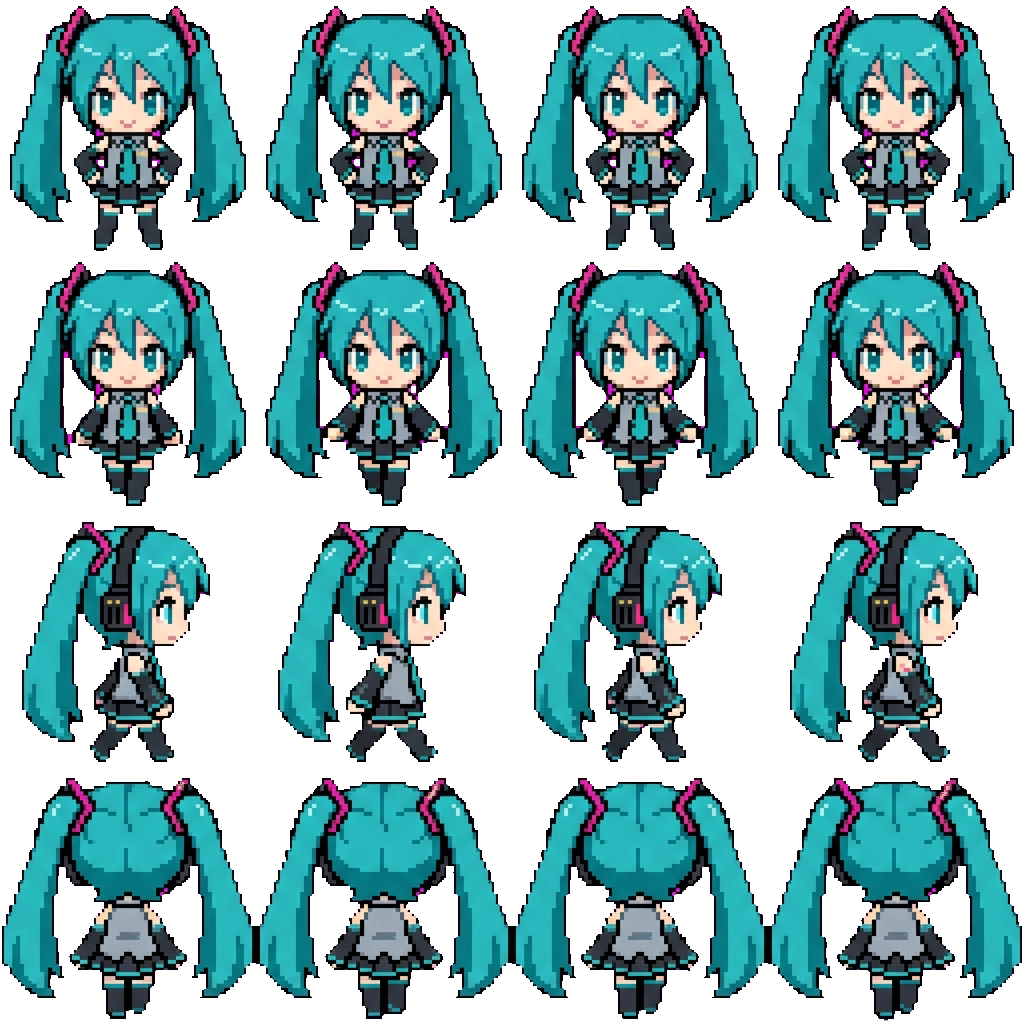 Hatsune Miku movement sprite