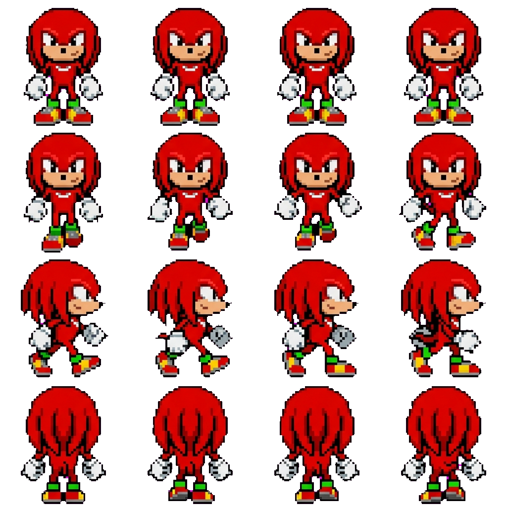 Knuckles movement sprite