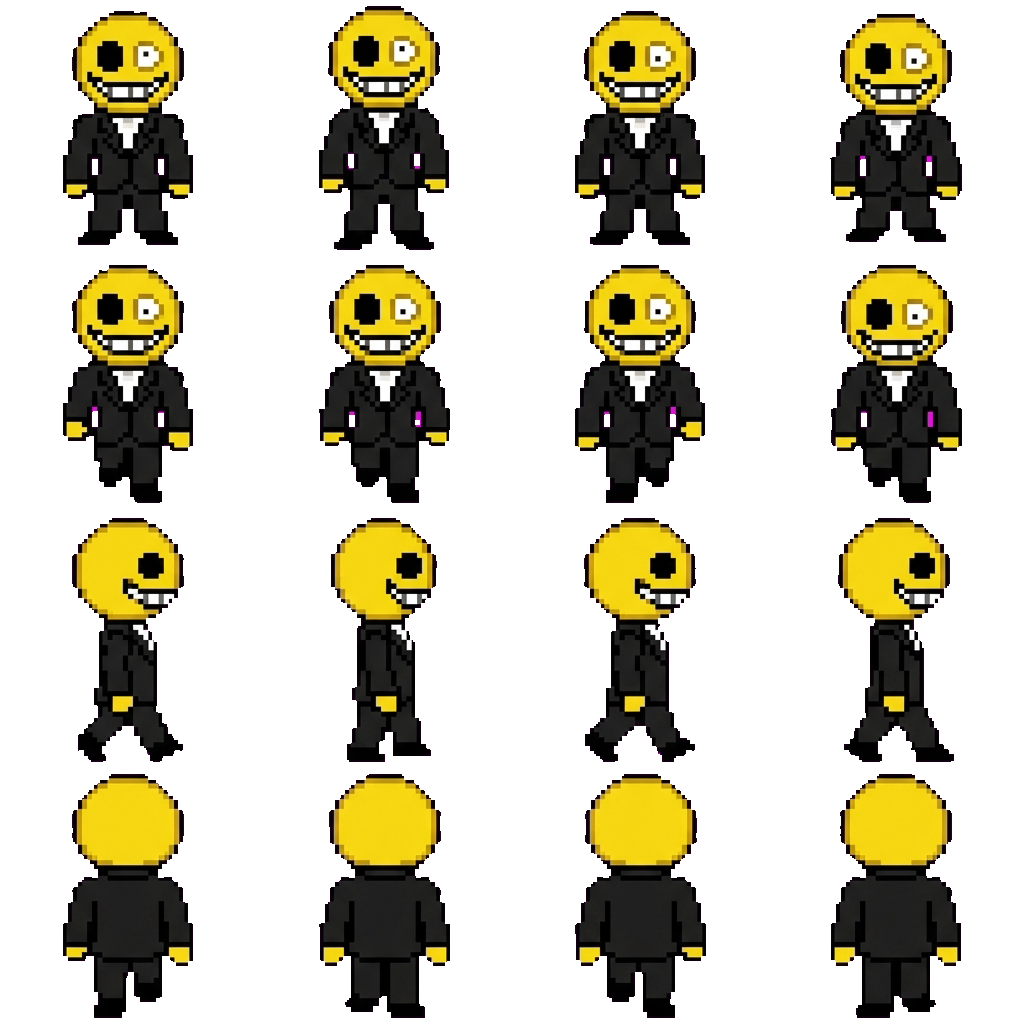 Kaomoji movement sprite