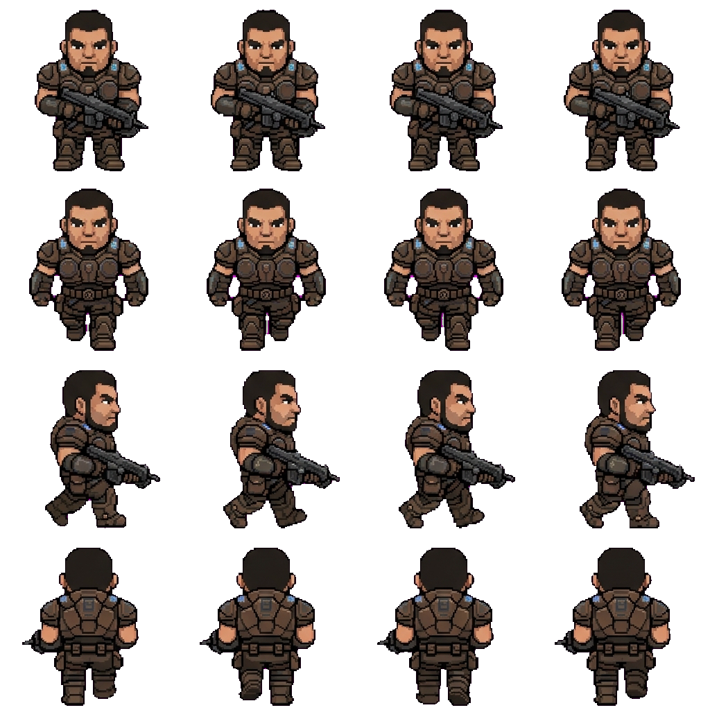 Dominic Santiago movement sprite