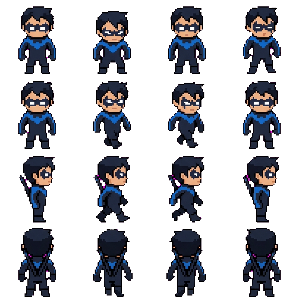 Nightwing (Dick Grayson) movement sprite