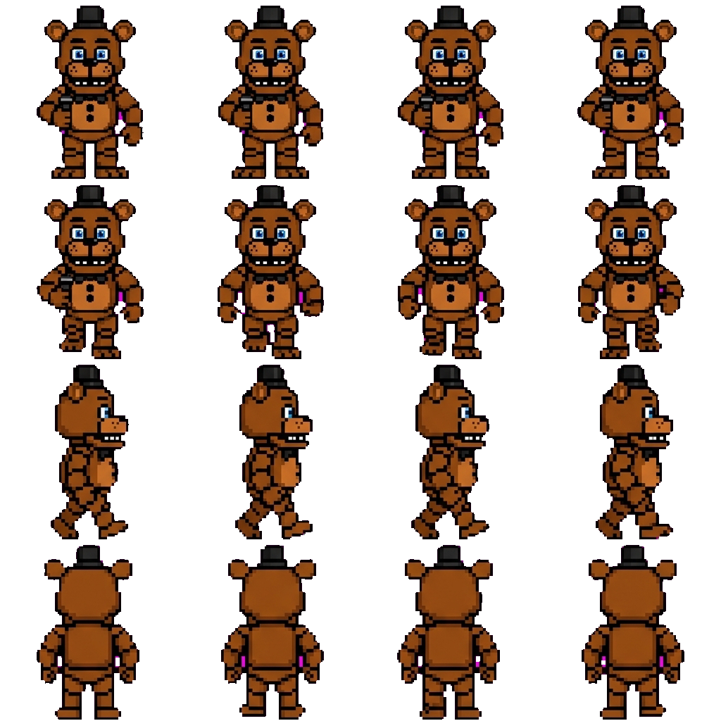 Freddy Fazbear movement sprite