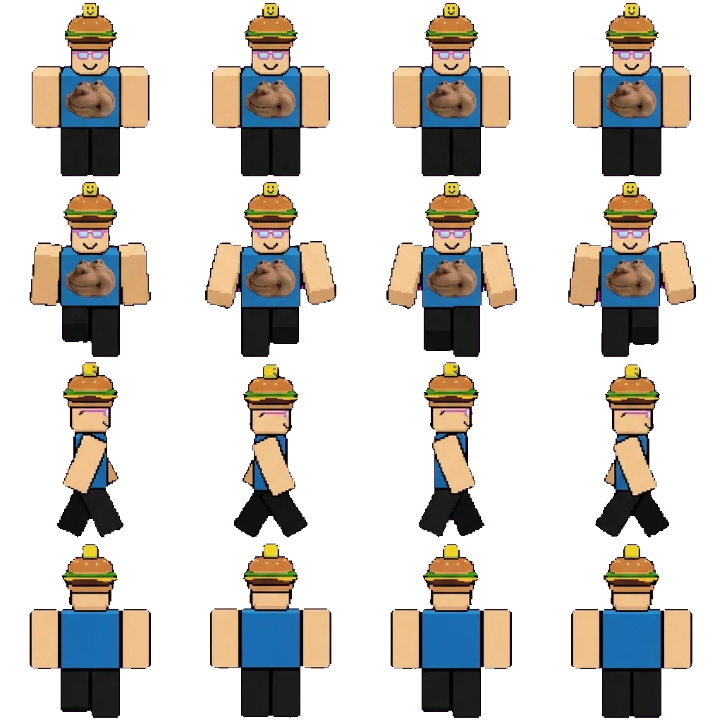 Seven movement sprite
